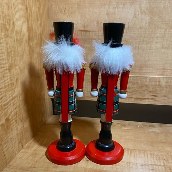 Holiday Nutcrackers Candle Holders Wooden Poshmark